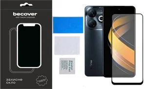 Фото: Захисне скло BeCover for Infinix Smart 8 X6525 Black (710482) № 2 | KTC