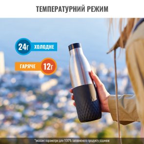 Термопляшка Tefal Bludrop Soft Touch 500 ml Graphite (N3110510)