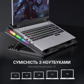 Підставка для ноутбука GamePro CP740 Black