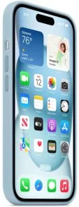 Фото: Чохол Apple for iPhone 15 - Silicone Case with MagSafe Light Blue (MWND3) № 6 | KTC