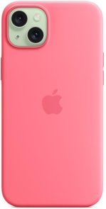 Чохол Apple for iPhone 15 Plus - Silicone Case with MagSafe Pink (MWNE3)