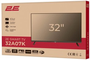 Телевізор DLED 2E 32A07KW (Smart TV, Wi-Fi, 1920x1080)