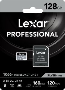 FLASH пам'ять Lexar Professional 1066x Micro SDXC 128GB with adapter (LMS1066128G-BNANG)