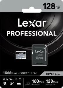 Фото: FLASH пам'ять Lexar Professional 1066x Micro SDXC 128GB with adapter (LMS1066128G-BNANG) № 3 | KTC