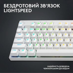 Клавіатура Logitech G Pro X TKL Lightspeed BT/WL White (920-012148)