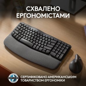 Wave Keys Ergonomic US/UA Black