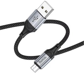  Кабель Hoco X102 2.4A AM / Micro USB 1m Black (6942007608763)