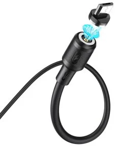Фото: Кабель Hoco X52 Magnetic 2.4A AM/MicroB 1m Black (6931474735539) № 3 | KTC