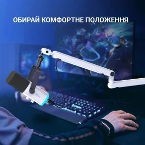 Фото: Мікрофон Fifine TAM8W XLR/USB White № 9 | KTC