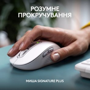 Комплект клавіатура+миша Logitech Signature Slim Combo MK950 Off White (920-012491)