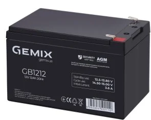Фото: Батарея для ДБЖ Gemix GB1212 AGM Black № 2 | KTC