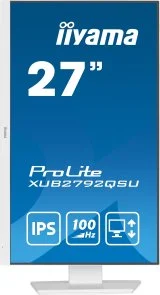 Фото: Монітор iiyama ProLite XUB2792QSU-W6 White - 27" IPS / 2560×1440 / 100 Гц / Pivot / HAS № 2 | KTC