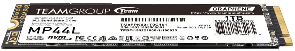 Фото: SSD-накопичувач Team MP44L PCIe 4.0 x4 NVMe 1TB (TM8FPK001T0C101) № 3 | KTC