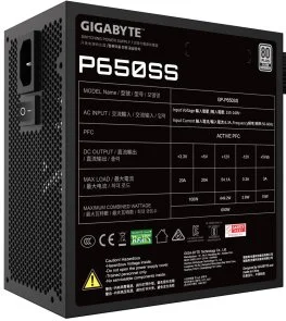 Фото: Блок живлення Gigabyte 650W P650SS (GP-P650SS) № 4 | KTC