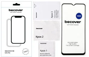 Фото: Захисне скло BeCover 10D for Samsung A34 5G SM-A346 - Black (711352) № 3 | KTC