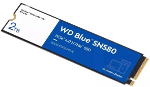 SSD-накопичувач Western Digital Blue SN580 2280 PCIe 4.0 x4 2TB (WDS200T3B0E)