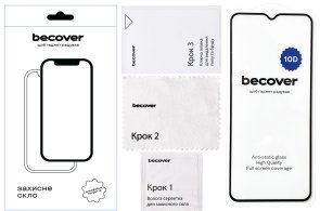 Захисне скло BeCover 10D for Nokia C32 - Black (711522)