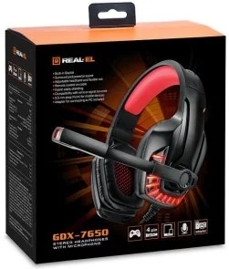 Фото: Гарнітура Real-EL GDX-7650 Black/Red (EL124100043) № 6 | KTC