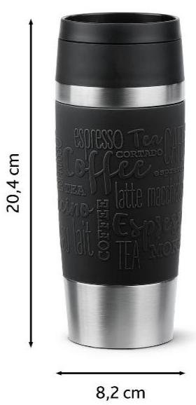 Термочашка Tefal Travel Mug Classic 360ml Black (N2020210)