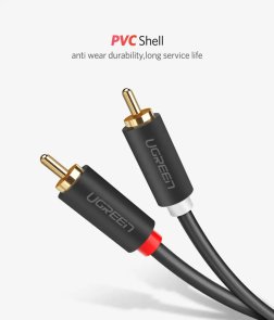 AV104 2xRCA M to 2xRCA M 2m Black