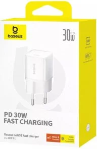 Фото: Зарядний пристрій Baseus GaN5S 30W White (P10162504213-00) № 5 | KTC