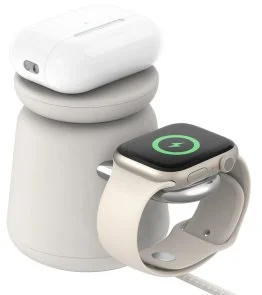Фото: Бездротова зарядна станція Belkin 2in1 MagSafe Charge Station White (WIZ020VFH37) № 3 | KTC