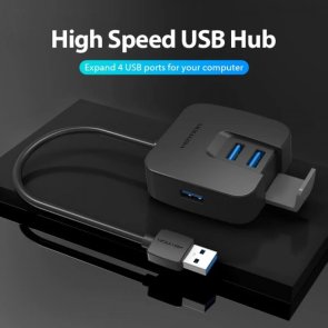 USB-хаб Vention CHBBF 4in1 Black