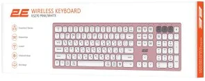 Фото: Клавіатура 2E KS270 ENG/UKR Pink/White (2E-KS270WBPN_UA) № 2 | KTC
