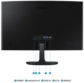 Фото: Монітор Samsung Essential S3 LS24D360GAIXCI Black (LS24D360GAIXUA) - 24" VA / 1920×1080 / 100 Гц № 7 | KTC