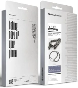 Фото: Ремінець для смартфону ArmorStandart Rope Black Monochrome with Clear holder (ARM76091) № 6 | KTC