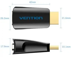 Фото: Перехідник Vention 1080P HDMI M / VGA F (AIDB0) № 3 | KTC