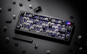 Фото: Клавіатура ASUS ROG Azoth Extreme 81key NX Snow USB/BT/WL Black (90MP03MA-BKUA01) № 10 | KTC