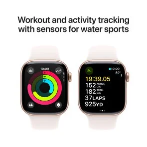 Фото: Смарт годинник Apple Watch Series 10 GPS 42mm Rose Gold Aluminium Case with Light Blush Sport - S/M (MWWH3) № 4 | KTC