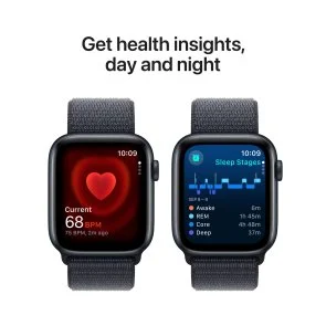 Фото: Смарт годинник Apple Watch Series SE 2 2024 GPS 44mm Midnight Aluminium Case with Ink Sport Loop (MXEP3) № 4 | KTC