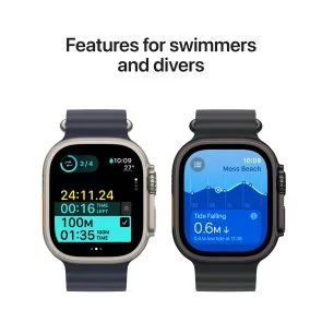 Фото: Смарт годинник Apple Watch Ultra 2 2024 49mm Black Titanium Case with Dark Green Alpine Loop - L (MX4T3) № 5 | KTC