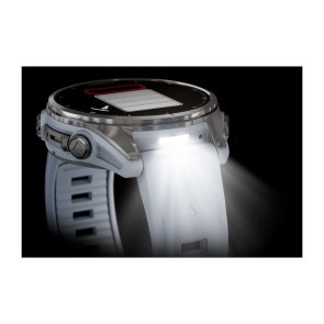 Смарт годинник Garmin fenix 8 - 43 mm AMOLED Silver with Whitestone Silicone Band (010-02903-00)