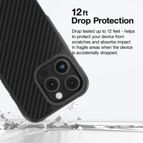 Фото: Чохол AMAZINGthing for iPhone 16 Pro Max - Titan Max 1500D Case MagSafe Black (IP166.9PTXBK) № 10 | KTC