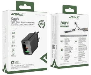Фото: Зарядний пристрій Acefast A78 GaN 20W Black (6974316283256) № 7 | KTC