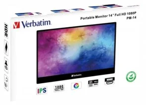 Фото: Монітор Verbatim PM-14 (49590) - 14" IPS / 1920×1080 / / AMD FreeSync № 14 | KTC