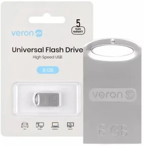 Фото: Флешка USB Veron 105 8GB Metal series (105_8) № 3 | KTC