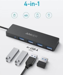 USB-хаб Anker PowerExpand Direct 4in1 Black (A8309G11)