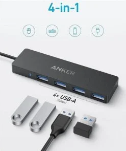 Фото: USB-хаб Anker PowerExpand Direct 4in1 Black (A8309G11) № 2 | KTC