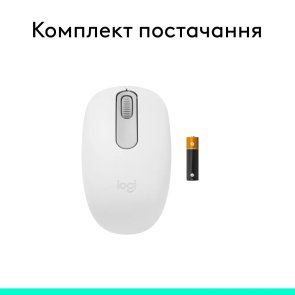 Миша Logitech M196 Wireless Off White (910-007460)