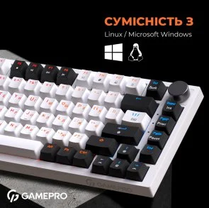 Фото: Клавіатура GamePro MK160W RGB USB White № 7 | KTC