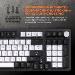  Клавіатура GamePro MK170B RGB USB Black