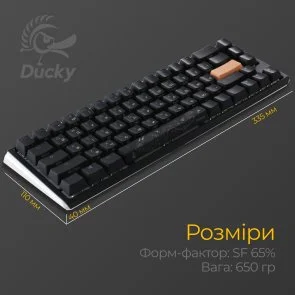 Фото: Клавіатура Ducky One 3 SF Cherry MX Red RGB ENG/UKR Black (DKON2167ST-RUAPXCLAWSC1) № 11 | KTC