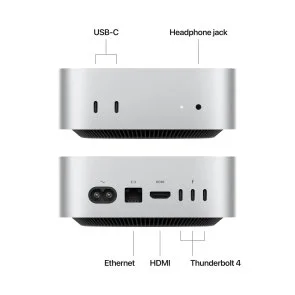Фото: Персональний комп'ютер Apple Mac mini M4 Chip 10GPU Silver (Z1CG0008L) - Apple M4 / 24 ГБ / PCI-E SSD 512 ГБ / Apple / Apple M4 10-core GPU, UMA / 155 Вт № 2 | KTC