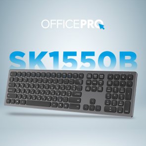 Клавіатура OfficePro SK1550 Wireless Black (SK1550B)