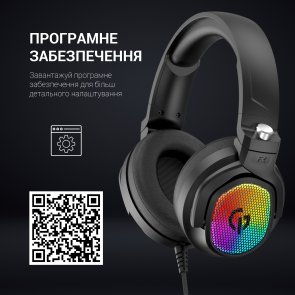 Гарнітура GamePro HS1300 7.1 RGB Black