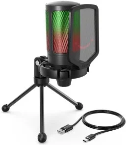 Фото: Мікрофон Fifine A6V AMPLIGAME RGB Black № 4 | KTC